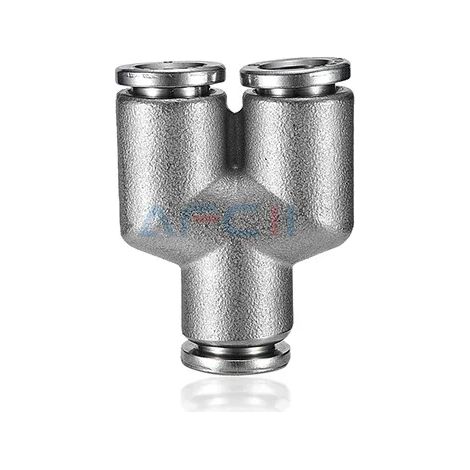 Raccord de tuyau pneumatique en acier inoxydable 304 (PY-4MM) 14/16 mm, raccord rapide en métal de qualité, haute pression et haute température. (1/5)
