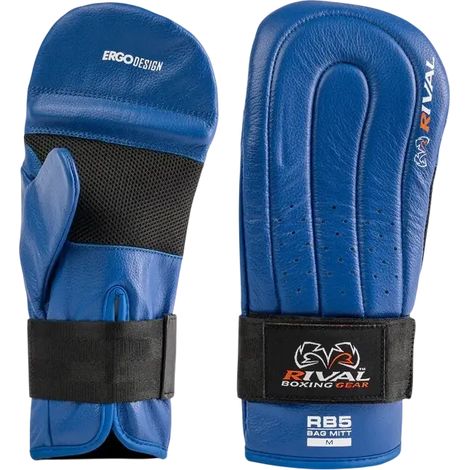Gants de boxe Rival RB5 Bag Mitts bleus XL (1/2)