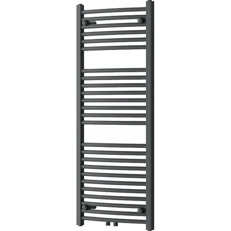 Radiador secatoallas eléctrico 420W 120x50x5,2cm, Negro (1/4)