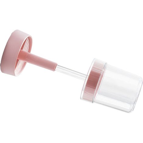 Porte-brosse à dents réglable en hauteur, rose, pour étudiants, dortoirs et salle de bain. (1/5)