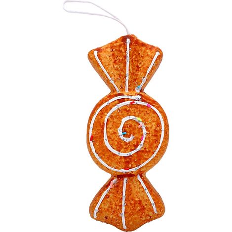 Décoration de sapin de Noël en mousse, ornement suspendu en pain d'épice pour la cuisine et les fêtes de fin d'année, bonbons (1/5)