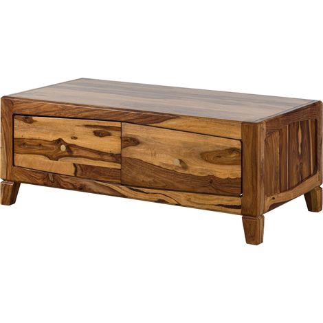 Couchtisch Sheesham 115x60x45 braun lackiert ANCONA 102