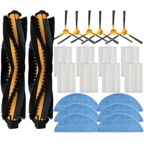 Accessoires pour aspirateur robot Kabum Smart 700/500 : rouleau principal, brosse latérale, filtre HEPA, lingette de nettoyage (22 pièces). (1/5)