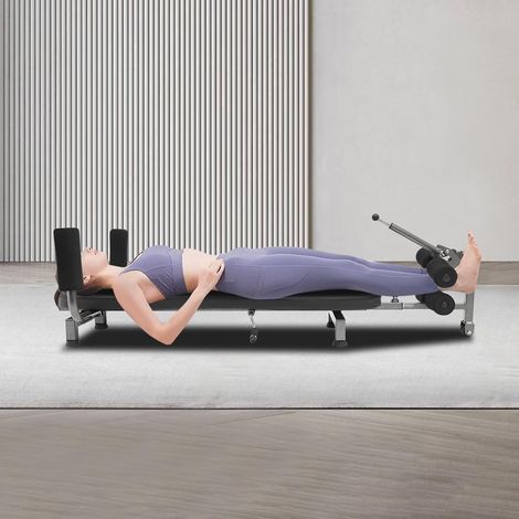Rückenstreck, Zervikales Wirbelsäule Rücken Stretcher Traktion Inversionstisch, 150 kg Belastbarkeit, Eehnbar, für körperformende Übungen
