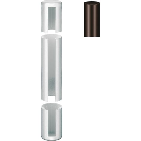 Cyclingcolors – Couvre gond cache paumelle pour fenêtre et porte – Plastique marron foncé – Diamètre 20mm – Longueur 149mm – Protection charnière