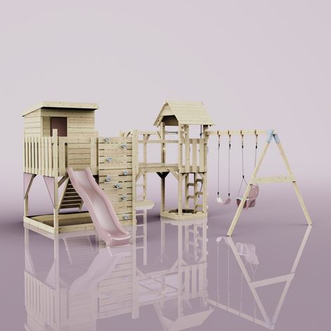 Tour de jeux Polarplay Malou Rosa 503 x 562 cm Balançoire bébé