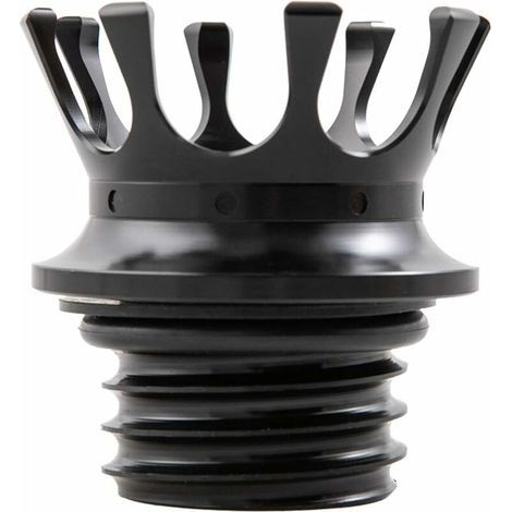 Bouchon de Réservoir de Carburant de Moto, Bouchon de Remplissage d'huile de Style Couronne pour Moto XL 1200 883 48 Bouchon de réservoir d'essence dans le sens des aiguilles d'une montre (Noir) (1/5)