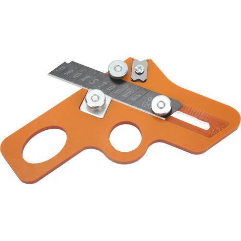 Couteau ébardage bois 6 mm lame acier allié rabot à coin racloir bande PVC 2 en 1 (1/5)