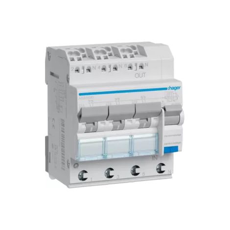 Hager FI-LS 3X 1P+N 6KA C-13A 30MA A (ADZ363D) (1/2)