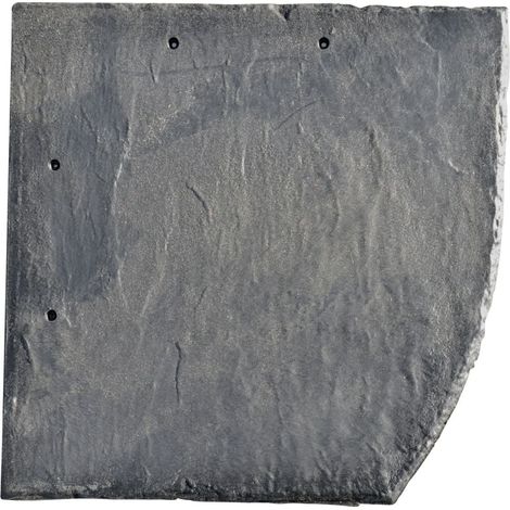 Stabuflex Schindel Bogenschnitt rechts anthrazit 25x25 cm Dach Wand Verkleidung