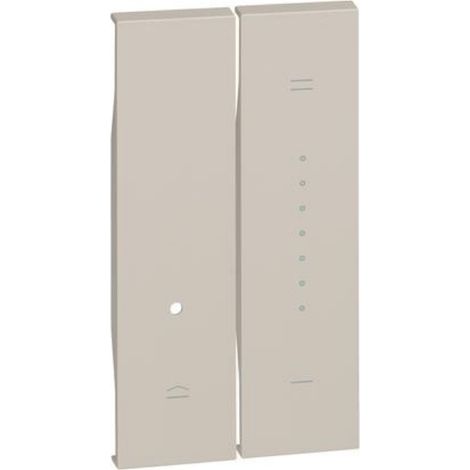 Enjoliveur Living Now pour variateur 2 fils toutes charges 2 modules sable BTICINO BTKM19 (1/2)