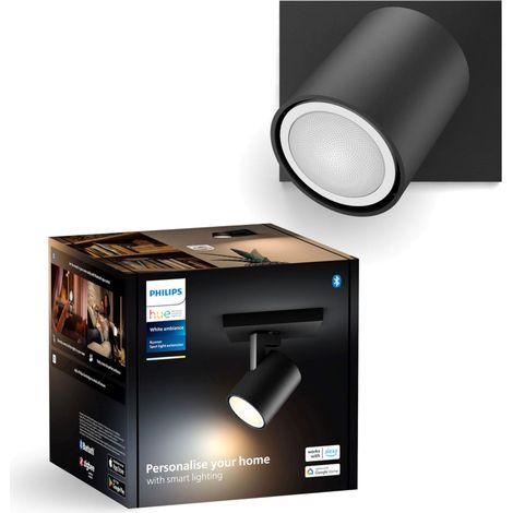 Runner, Spot Plafond +Variateur + Ampoule, Noir (1/5)