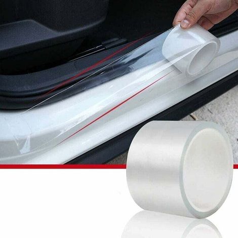 Film autocollant transparent pour voiture, moto et vélo, 3 m x 10 cm, protection de peinture, protection des bords de portière (1/4)