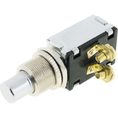 Bouton poussoir unipolaire fermé Standby 15A/12Vdc ON-(OFF)