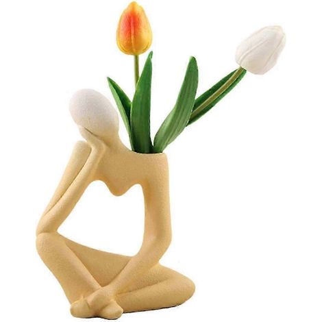 Petit vase moderne et élégant pour la décoration intérieure - Pièce décorative raffinée pour le salon, le bureau et le centre de table