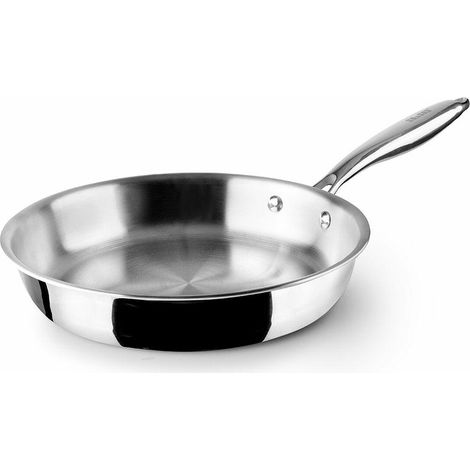 PADELLA INDUZIONE INOX+ALLUMINIO+INOX TRIPLA NATURALE - 28 CM
