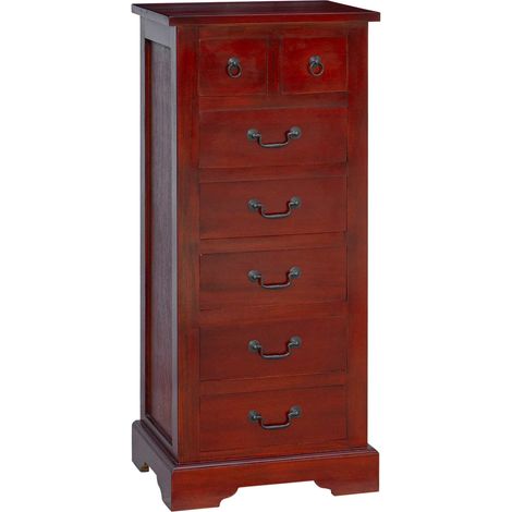 Chest of Drawers Brown 45 x 35 x 100.5 cm Solid Mahogany Wood vidaXL