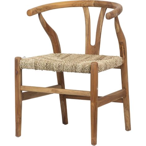 Silla Teca Natural 55X55X80 Cm