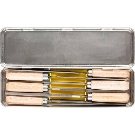 Pferd Kit de limas metal 100 mm seis elementos