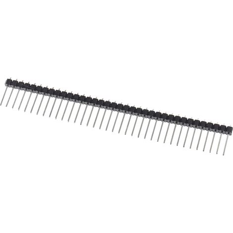 Embase à broches RS PRO, 36 pôles , 2.54mm 1 rangée, 1.0A, Angle droit (1/2)