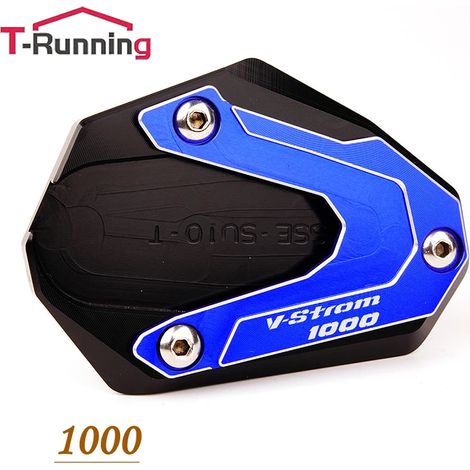 (1000 Bleu) Compatible avec les motos SUZUKI V-STROM 650/XT 1000 DL1000 VSTROM 650 DL650 1050 : béquille latérale, extension et support maxpower (1/4)