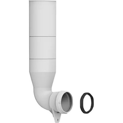Siamp – Coude d'alimentation – Raccord laiton – Filetage plomberie – Forme coudée – Longueur 40mm – Largeur 32mm – Pour WC suspendu (1/6)