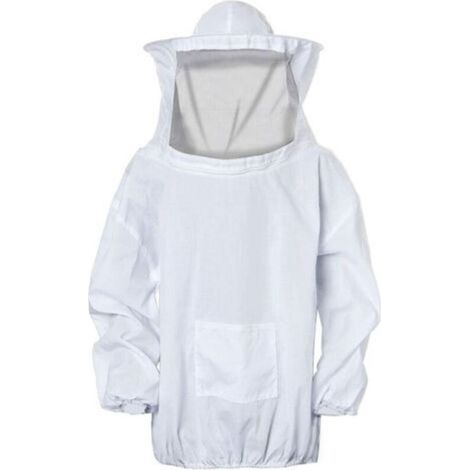 Chaqueta profesional de apicultor, traje protector, chaqueta a prueba de abejas con sombrero y velo para apicultores, equipo profesional de apicultura con cremallera para jardín y rancho. (1/5)
