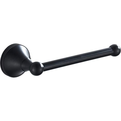 Toilettenpapierrollenhalter, Wandmontage, Messing, 20 cm / 7,87 Zoll, schwarz (1/5)