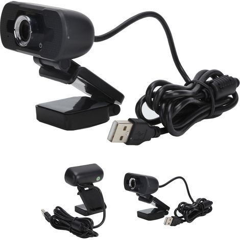 Webcam USB HD 1080P avec Microphone Intégré et Support Réglable