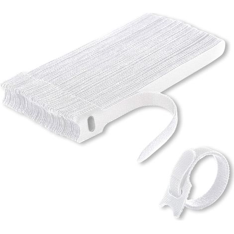 Attaches de câble [50 pièces], sangles pour attaches de câble, attaches de câble réutilisables, organisateur de rangement de câbles, pour attacher le (1/4)