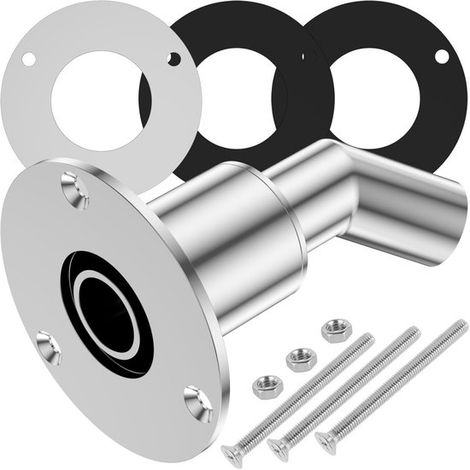 Carcasa de escape pasacascos,Accesorios de escape pasacascos de acero inoxidable 316,Herrajes para manguito de tubo de 24 mm (1/5)