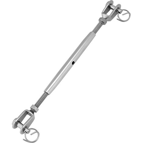 Tendeur à câble inox à corps fermé avec chapes pour bateau et yacht (M5) (1/5)