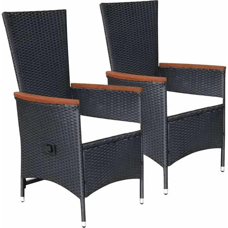Maison Exclusive - Set Mobili da Pranzo per Giardino 5 pz Nero (1/5)