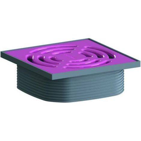 Dallmer DallDrain Pure Aufsatz 120x120mm, Telemagenta, 518200 (1/3)