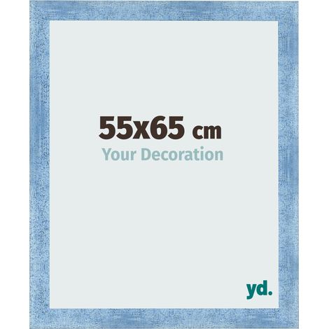 yd. - Cadre photo 55x65 - Bleu Brillant Patine - MDF - Pisa (1/5)