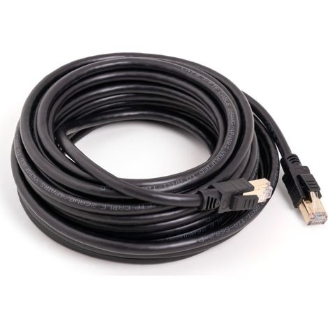 Cable ethernet rj45 cat-8 10m negro axil