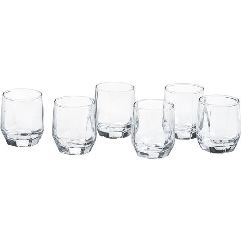 Mopita Doha set 6 bicchieri liquore vetro trasparente 80 ml