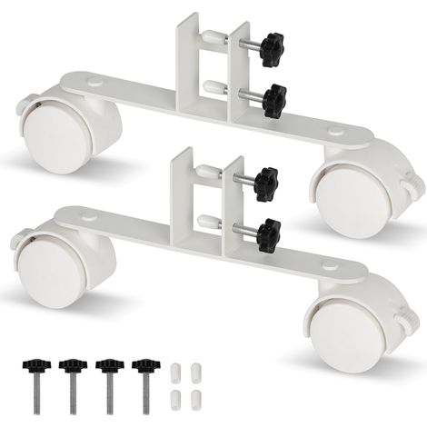 Randaco Pieds pour Chauffage Infrarouge - Avec roulettes - 8 pièces - Design élégant - Installation autonome (1/4)