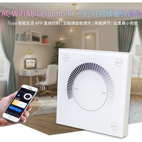 TW02W Graffiti WiFi Touchscreen SCR Compatible with dimmable LED, incandescent and halogen lamps