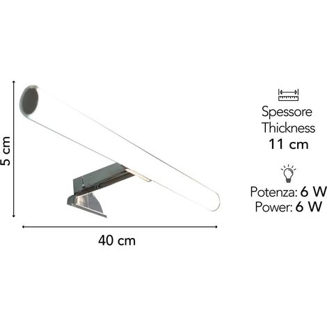 Lampada A Led Tonda Da 40Cm A Luce Fredda Per Specchio  Aurora (1/4)