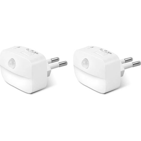 Set di 2 luci notturne con sensore di movimento, LED wireless, interruttore automatico di accensione/spegnimento, ideali per scale, corridoi, bagni, armadi, cucine e altro ancora. (1/5)