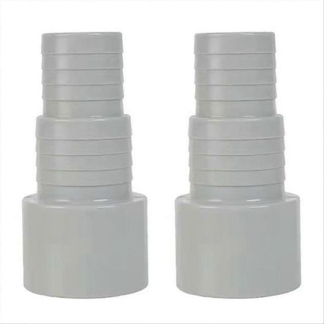 Adaptateur de tuyau de pompe de piscine (lot de 3) : connecteur de 50 mm, embout pour tuyaux de diamètre intérieur 32/38 mm. Accessoires et pièces détachées pour équipements de piscine.