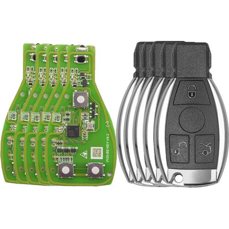 Llave inteligente, frecuencia ajustable, compatibilidad múltiple, 3 botones con token (1/2)