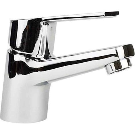 Miscelatore per lavandino bagno in ottone cromato lucido per lavabo monocomando (1/2)