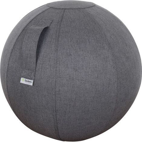 Vivol – Siège ballon ergonomique 75 cm gris – Housse lavable – Conçu pour utilisateurs de 185 à 210 cm – Charge max 150 kg