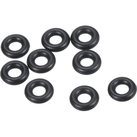 Joint Torique Nitrile Caoutchouc 7mm OD 3mm ID 2mm Largeur, 100 Pcs Métrique Scellage Joint pour Robinet Plomberie Automobile Réparation, Noire (1/5)