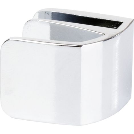 Glastürgriff Square, Glas 4-6 mm 32,5x26 mm, Zink verchromt (1/4)
