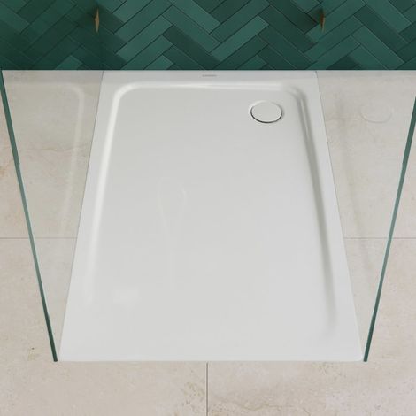 Kaldewei TEMPER Duschwanne 80 x 120 cm mit Invisibe Grip und Wannenträger (1/5)