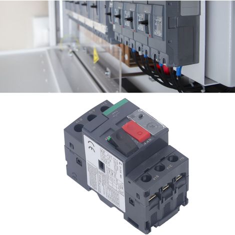 Motorschutzschalter, thermomagnetischer AC690V-Leistungsschalter für Elektromotoren, Handstartknopf, Überlastschutz, DIN-Schienenmontage, GV2-ME32 24–32 A (1/5)
