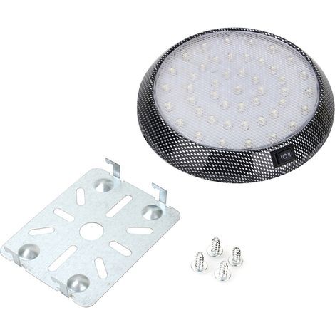 Lámpara universal de techo/interior para coche, 12 V CC, 46 LED, luz blanca. (1/5)